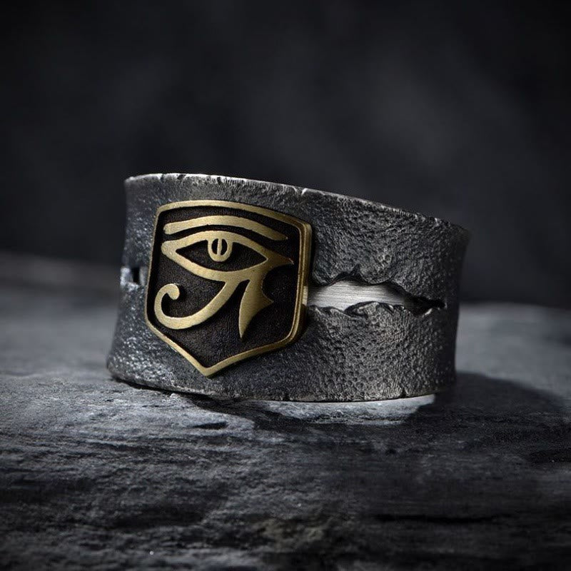 WorldNorse EYE OF RA Protective Open Ring