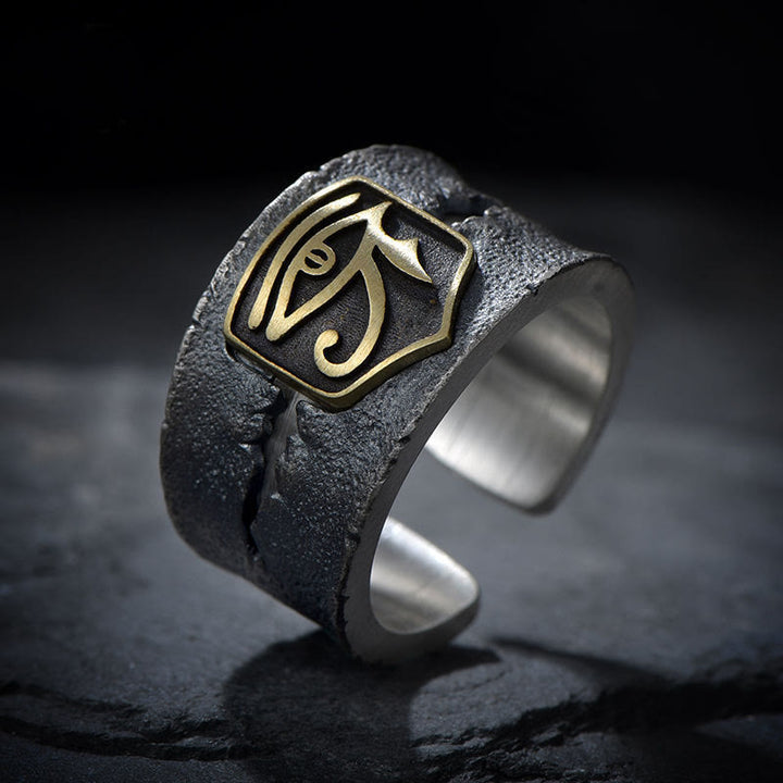 WorldNorse EYE OF RA Protective Open Ring