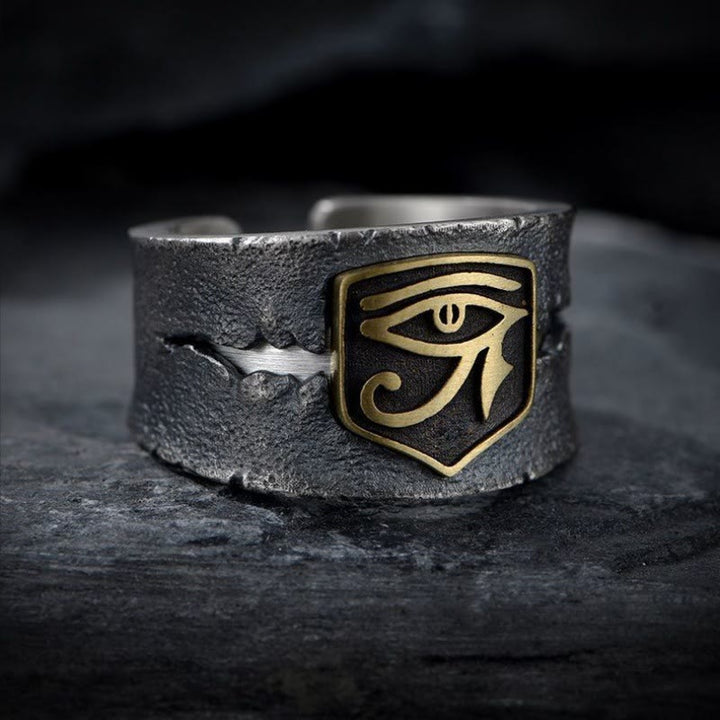 WorldNorse EYE OF RA Protective Open Ring