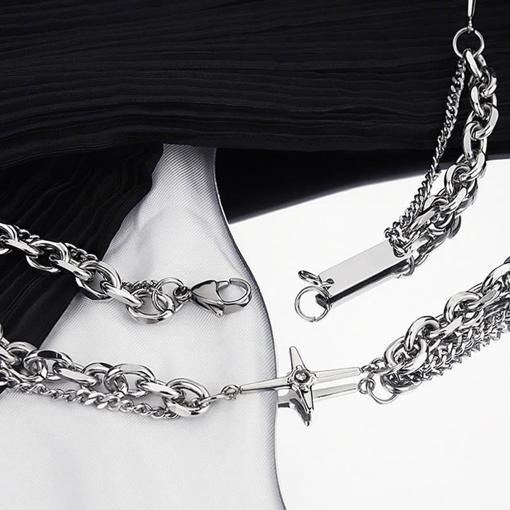 WorldNorse Starlight Charm Cable Chain Curb Chain Bracelet