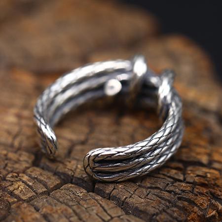 WorldNorse Twist Rope Knot Ring