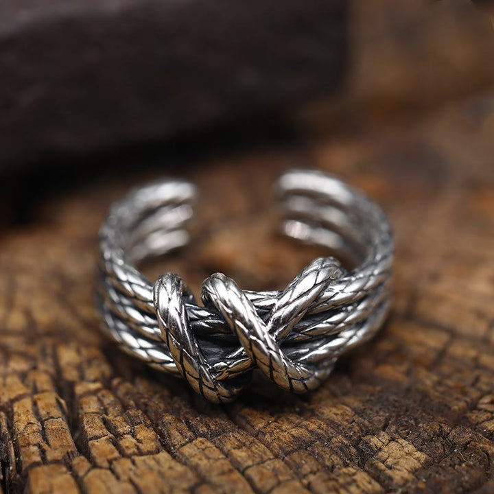 WorldNorse Twist Rope Knot Ring