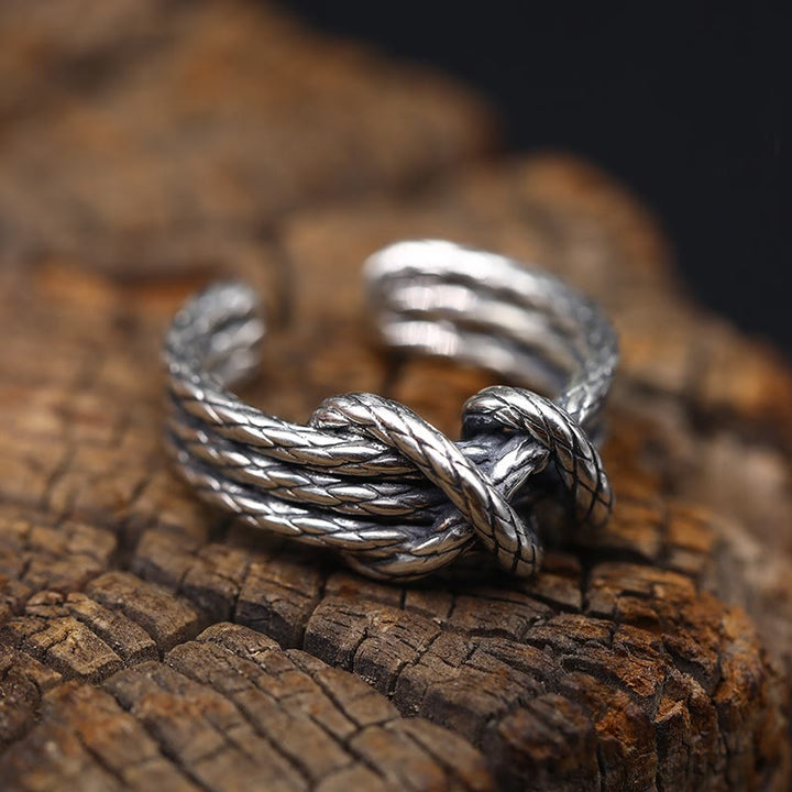 WorldNorse Twist Rope Knot Ring