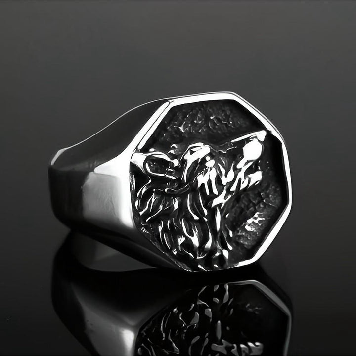 WorldNorse Odin's Wolf Fenrir Signet Ring - image 6