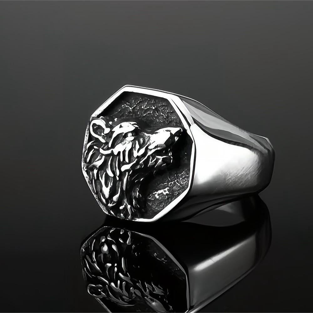 WorldNorse Odin's Wolf Fenrir Signet Ring - image 4