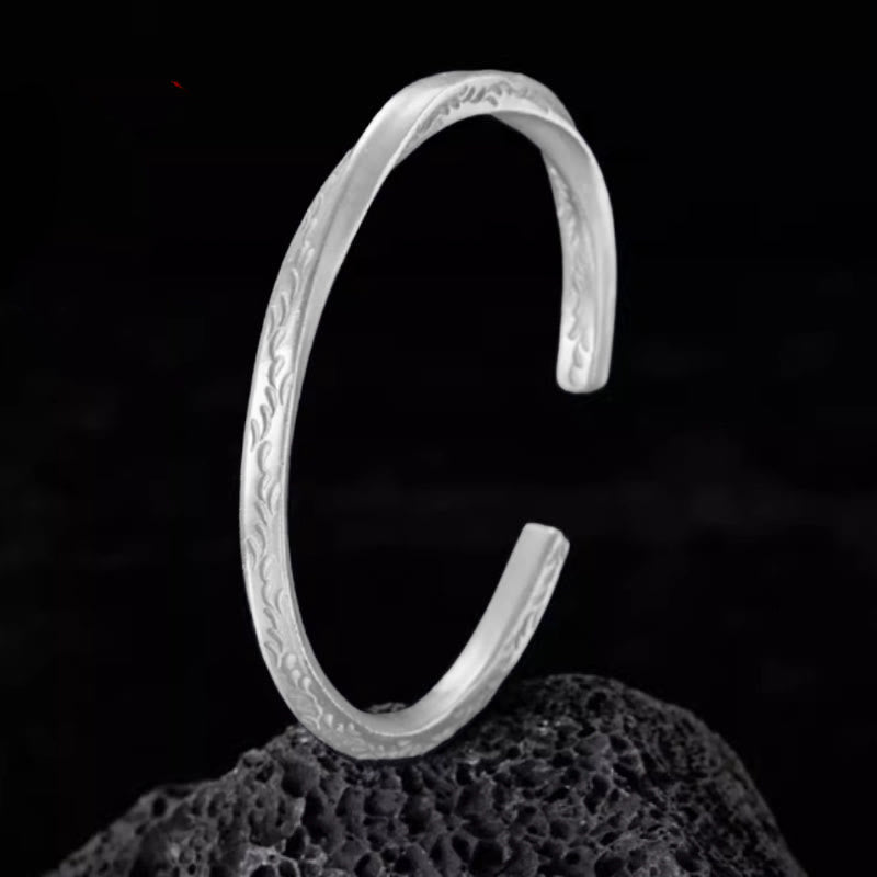 WorldNorse Viking War Arabesque Bracelet - White Silver - image 4