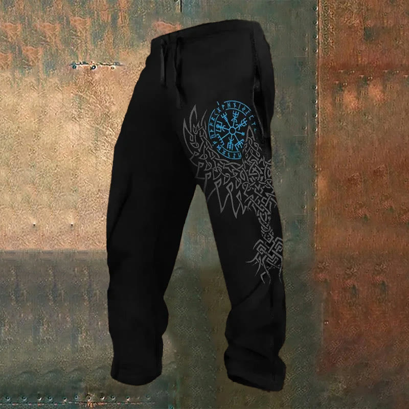 WorldNorse Unisex Viking Print Casual Sweatpants - Blue - US/UK/AU52，EU62 (6XL) - image 3