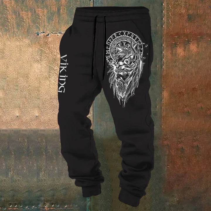 WorldNorse Vikings Man Raven Sweatpants