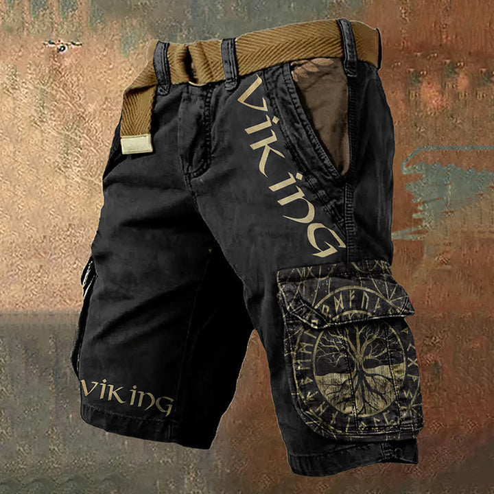 WorldNorse Viking Yggdrasil Cargo Shorts