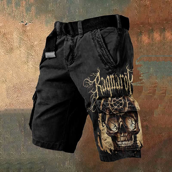 WorldNorse Viking Yggdrasil Rune Cargo Shorts