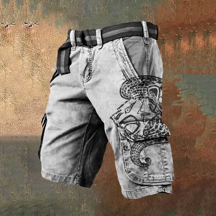 WorldNorse Viking Wolves Cargo Shorts