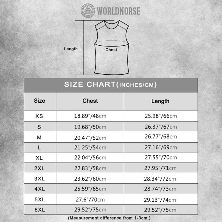 WorldNorse Vegvisir Yggdrasil Totem Print Vest - image 1