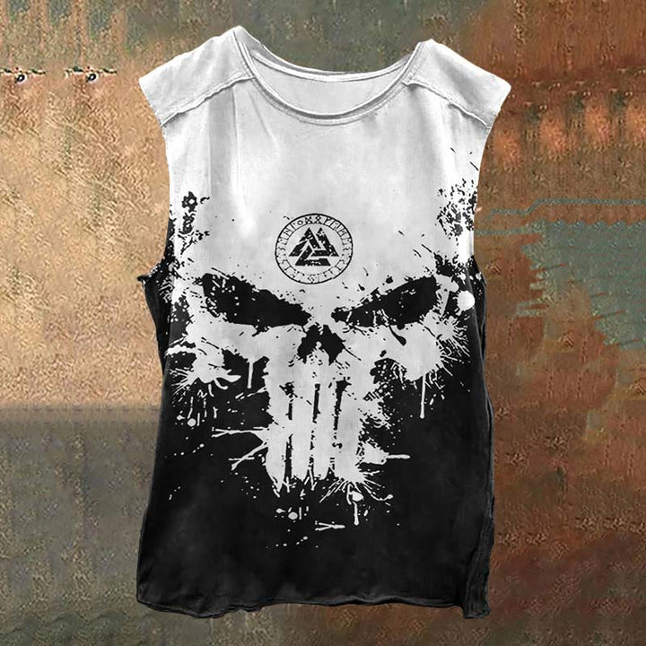 WorldNorse Valknut Skulls Contrast Vest