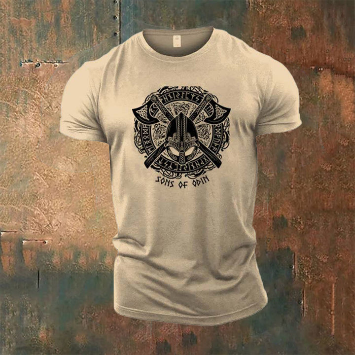 WorldNorse Viking Axe Sons of Odin T-Shirt