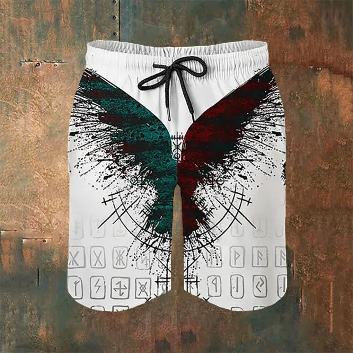 WorldNorse Viking Vegvisir Rune Casual Shorts
