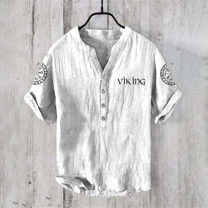 WorldNorse Viking Vegvisir Rune Casual Shirt