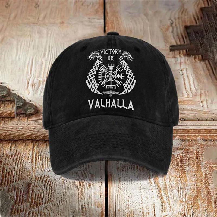 WorldNorse Victory or Valhalla Washed Cap