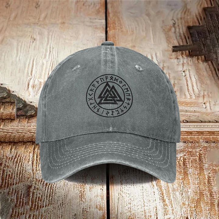 WorldNorse Norse Mythology Pagan Rune Washed Cap