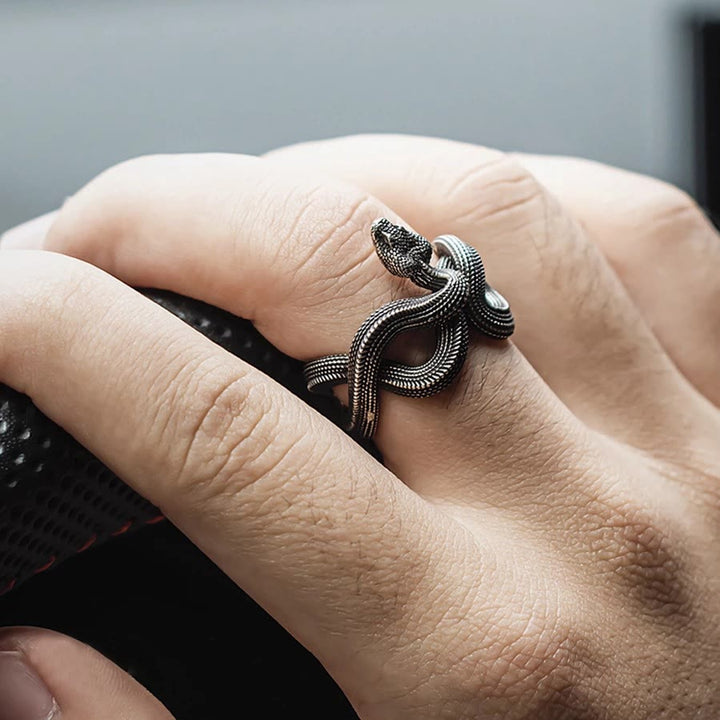 WorldNorse Unleash Your Fierce Side Twisted Viper Ring