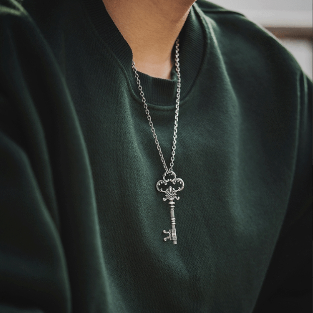 FREE Today: Unlock Mystery Key Baroque Necklace