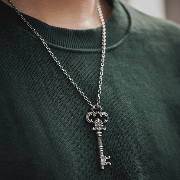 FREE Today: Unlock Mystery Key Baroque Necklace