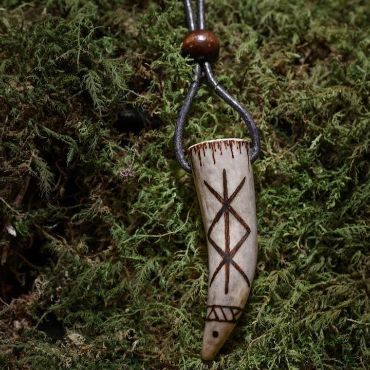 FREE Today: Viking Protection BindRune Antler Pendant