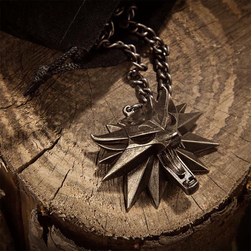 FREE Today: Wild Hunt White Wolf Medallion Necklace - Black Necklace - image 0