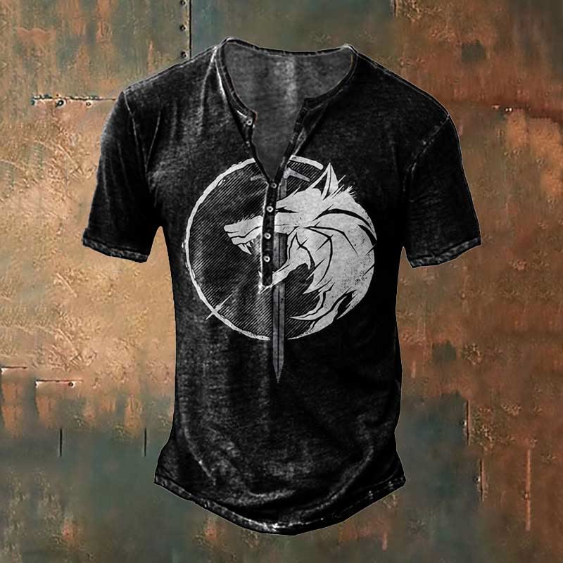 WorldNorse Wolves Fenrir T-Shirt - US/UK/AU50，EU60 (5XL) - image 0