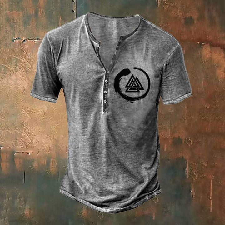 WorldNorse Viking Valknut Symbol T-Shirt - Grey - US/UK/AU50，EU60 (5XL) - image 1