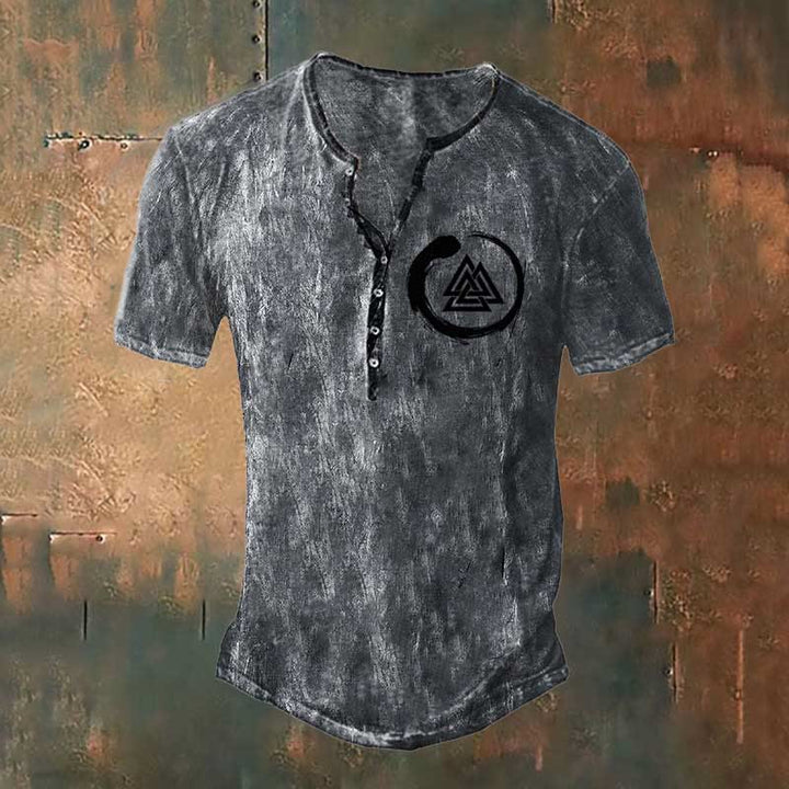 WorldNorse Viking Valknut Symbol T-Shirt - Dark Grey - US/UK/AU50，EU60 (5XL) - image 0