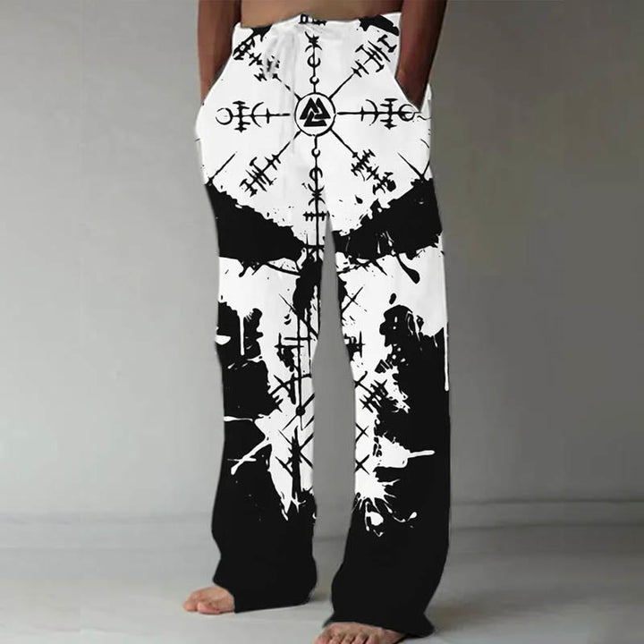 WorldNorse Viking Vegvisir Valknut Casual Pants