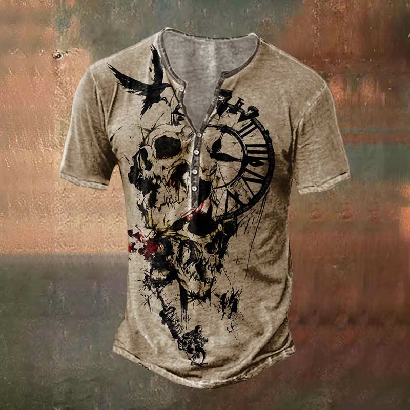 WorldNorse Viking Raven Print T-Shirt - US/UK/AU50，EU60 (5XL) - image 0