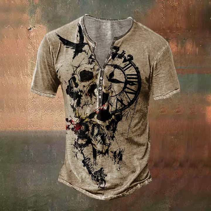 WorldNorse Viking Raven Print T-Shirt - US/UK/AU50，EU60 (5XL) - image 0