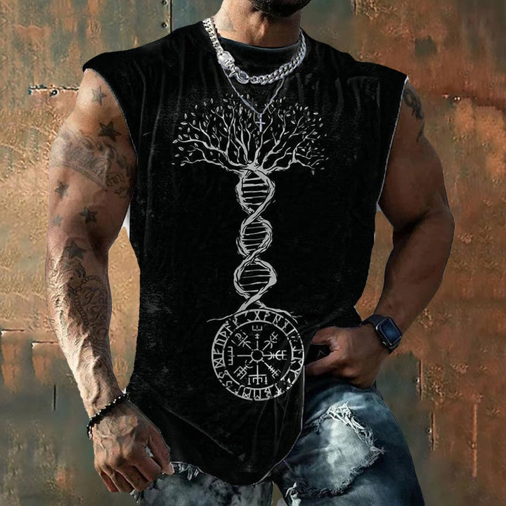 WorldNorse Yggdrasil Vegvisir Vest - US/UK/AU50，EU60 (5XL) - image 0