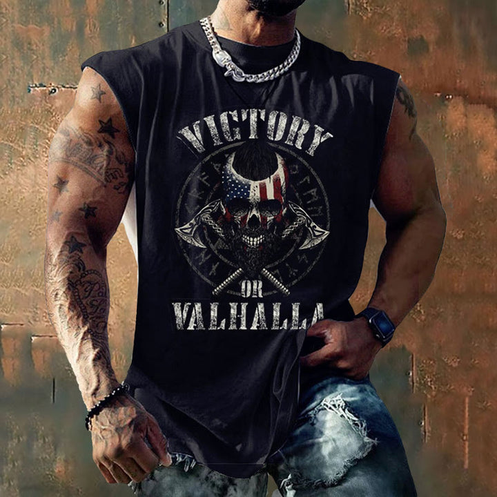WorldNorse Victory Or Valhalla Viking Axe Vest - US/UK/AU50，EU60 (5XL) - image 0