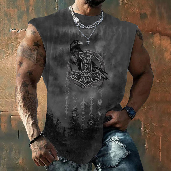 WorldNorse Raven Thor's Hammer Vest - US/UK/AU50，EU60 (5XL) - image 0