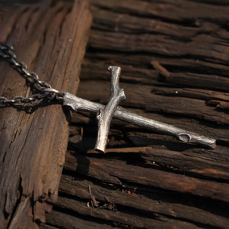 FREE Today: Tree Branch Cross Unique Necklace