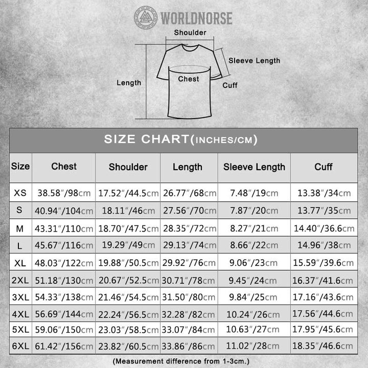 WorldNorse Vegvisir Rune Raven Celtic Knot Short T-Shirt - image 1