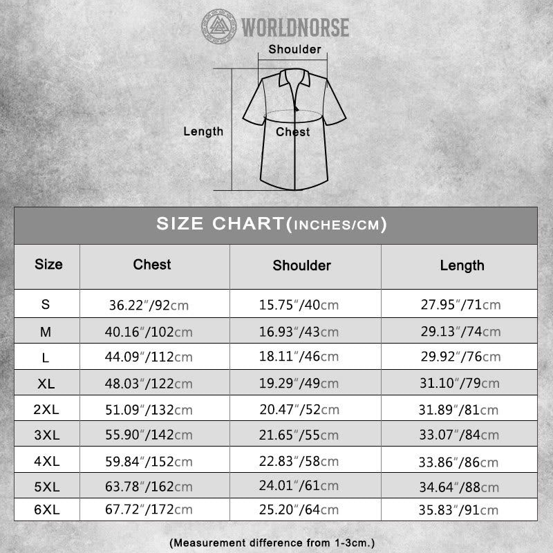 WorldNorse Vegvisir Skull Polo Shirt & Shorts Co-Ord Set