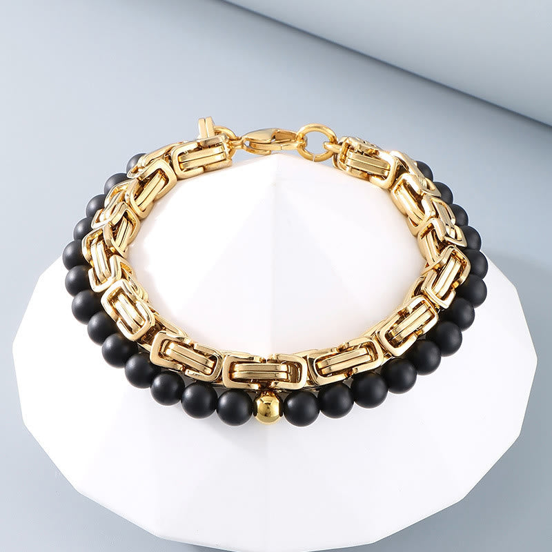 WorldNorse Vintage Emperor Chain Stainless Steel Bracelet