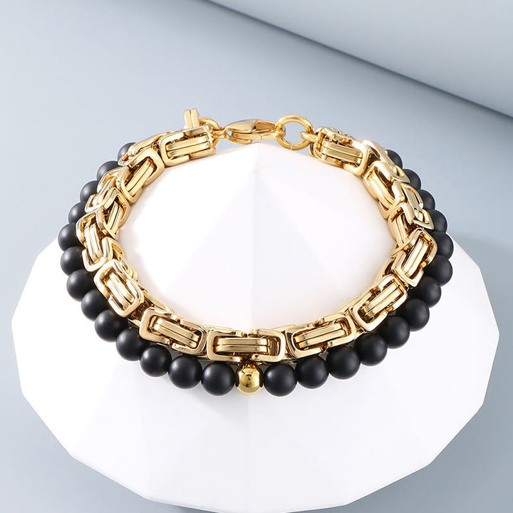 WorldNorse Vintage Emperor Chain Stainless Steel Bracelet