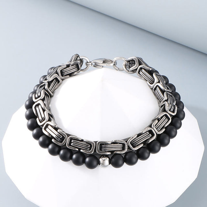 WorldNorse Vintage Emperor Chain Stainless Steel Bracelet