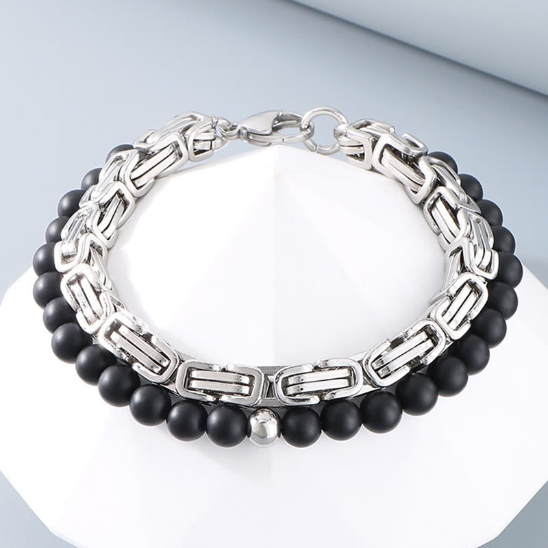 WorldNorse Vintage Emperor Chain Stainless Steel Bracelet