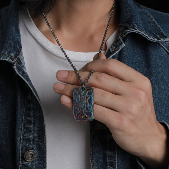 WorldNorse Dragon Claw Embrace Myth Necklace