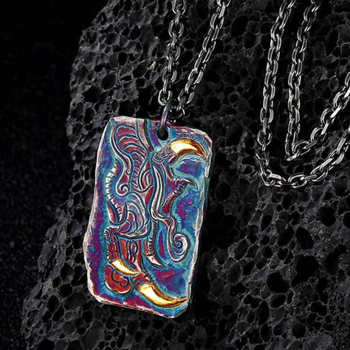 WorldNorse Dragon Claw Embrace Myth Necklace