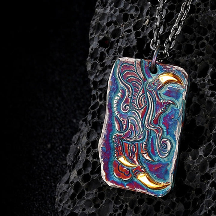 WorldNorse Dragon Claw Embrace Myth Necklace