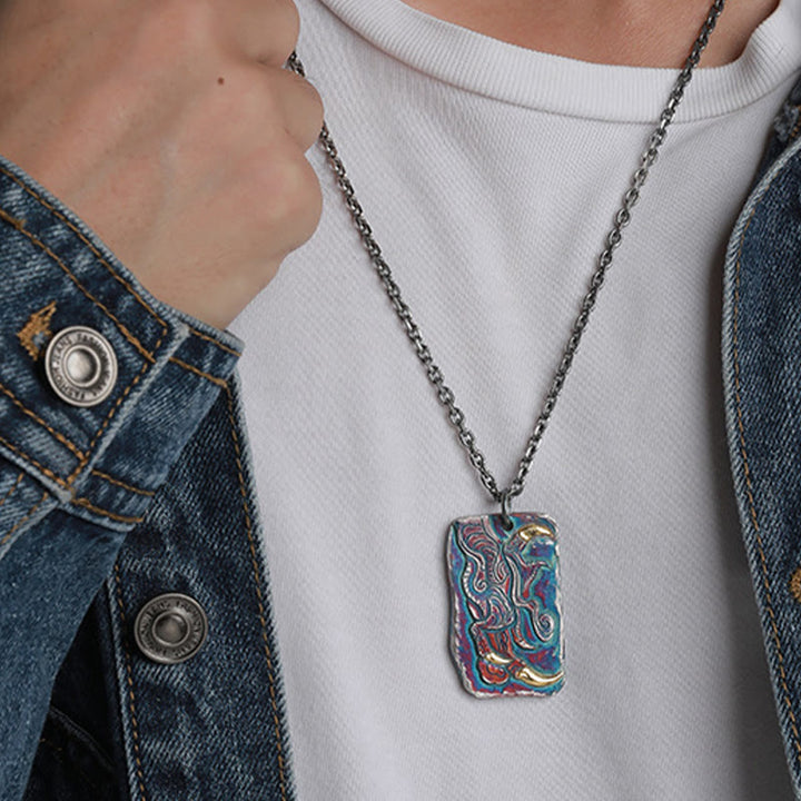 WorldNorse Dragon Claw Embrace Myth Necklace