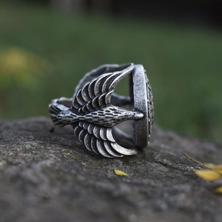 FREE Today: Vegvisir Futhark Runes Nordic Amulet Ring