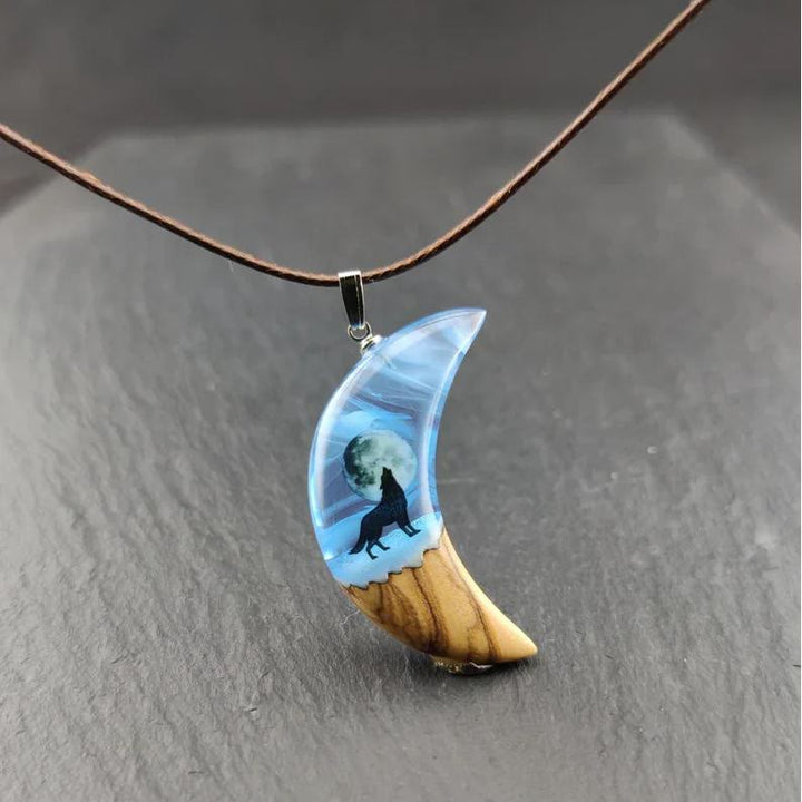 FREE Today: "Help Save Endangered Wolves" Half Moon Necklace