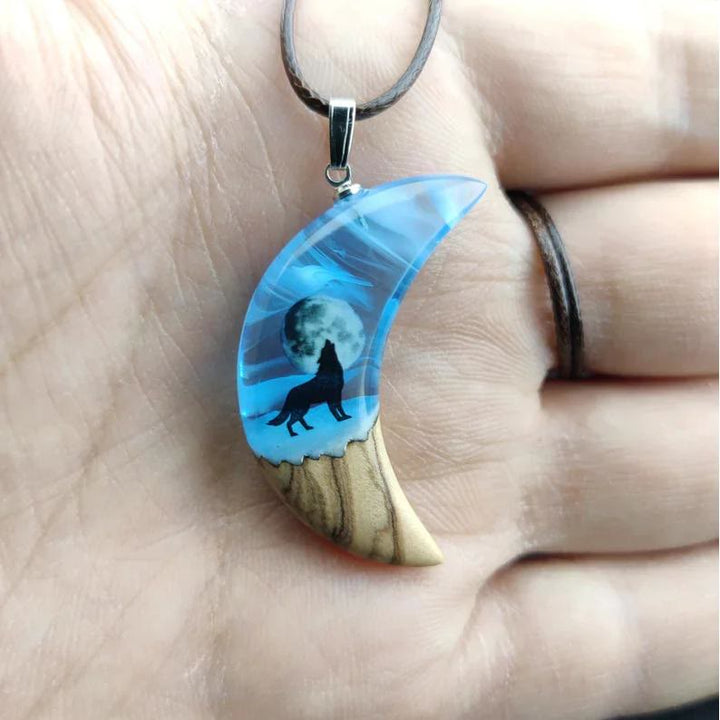 FREE Today: "Help Save Endangered Wolves" Half Moon Necklace